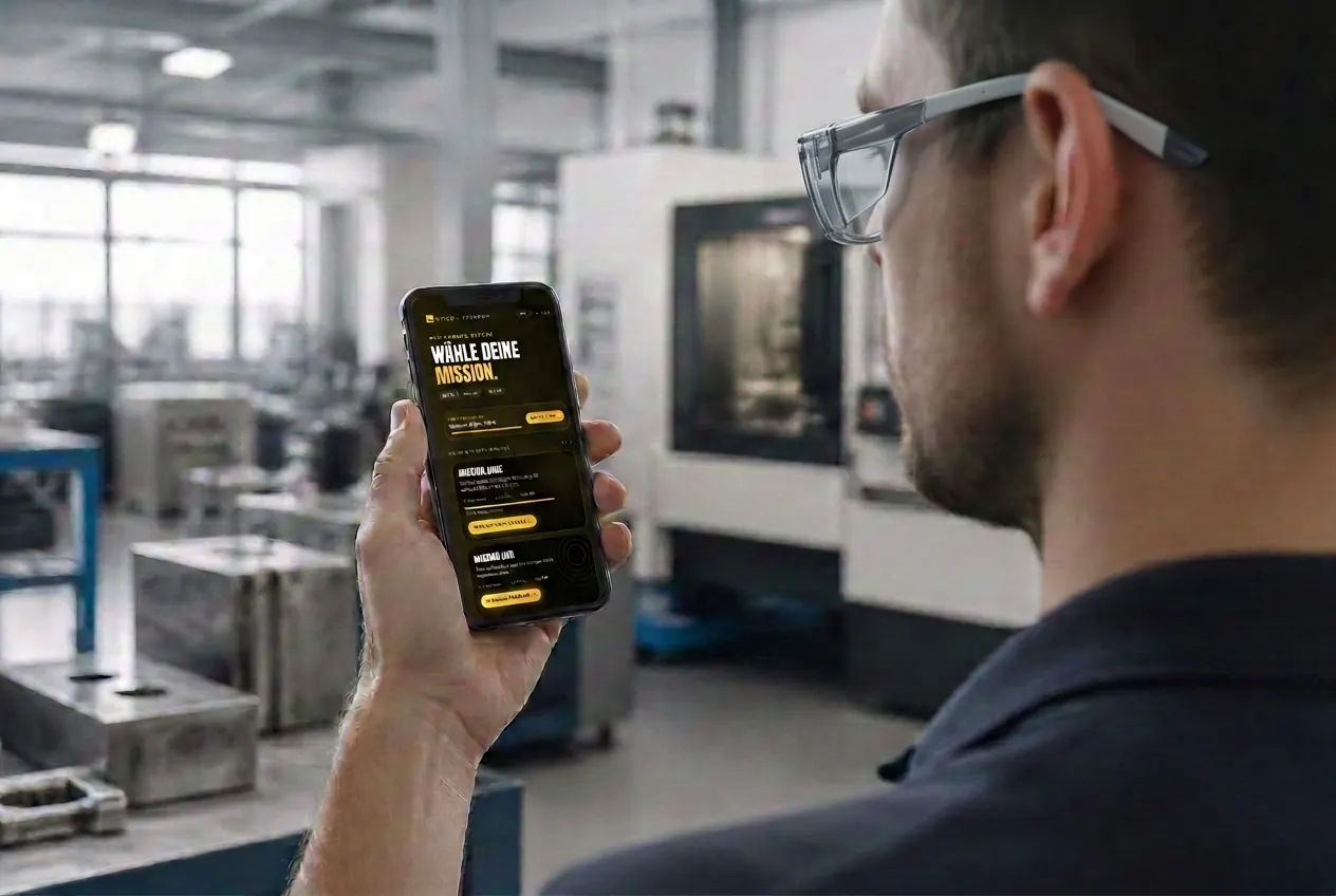 Vorschau der UNICO Academy mit den Missionen Auge und Ohr auf einem Smartphone